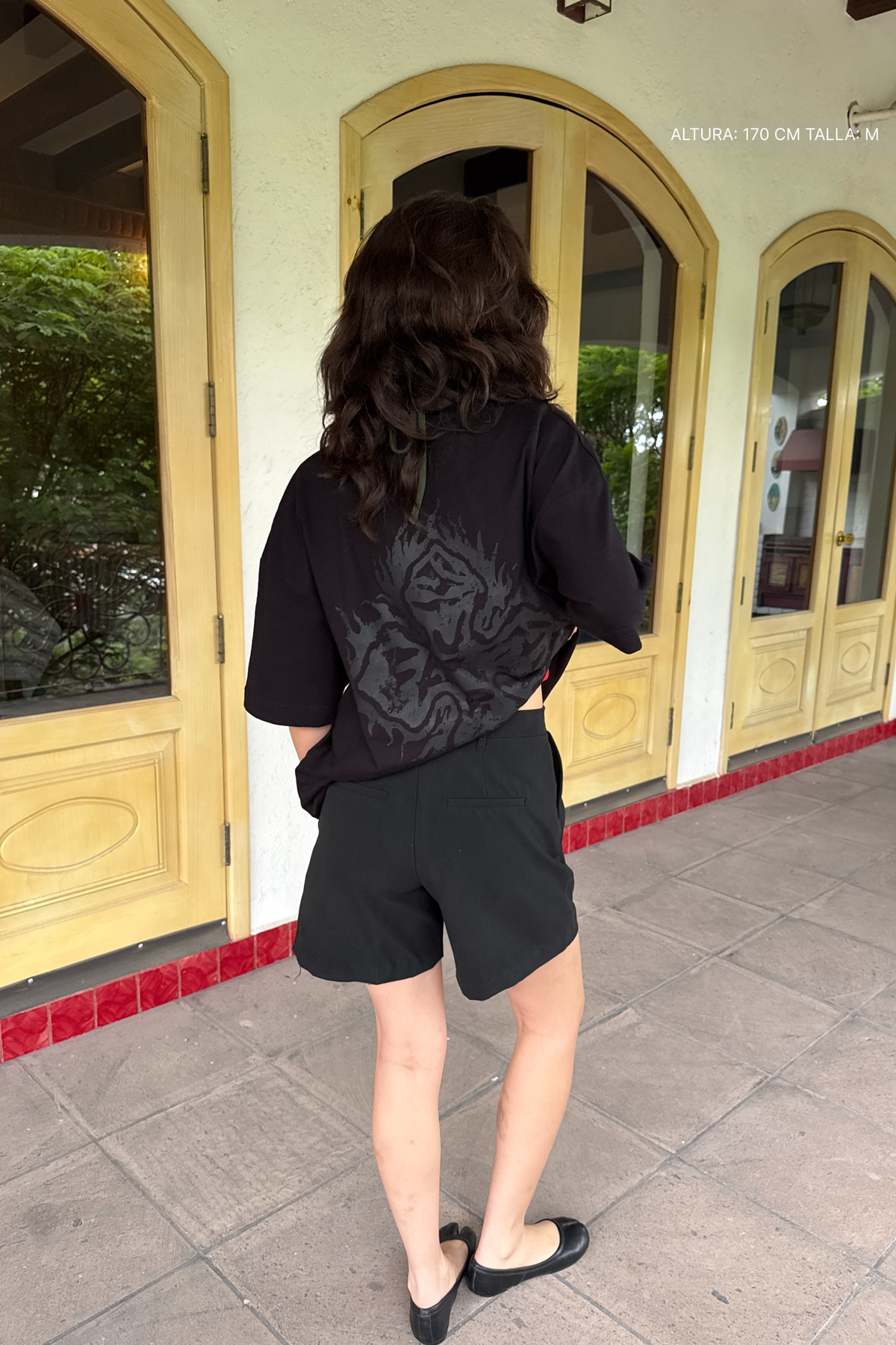 Fire Cross Tee Black — FATE, view 4