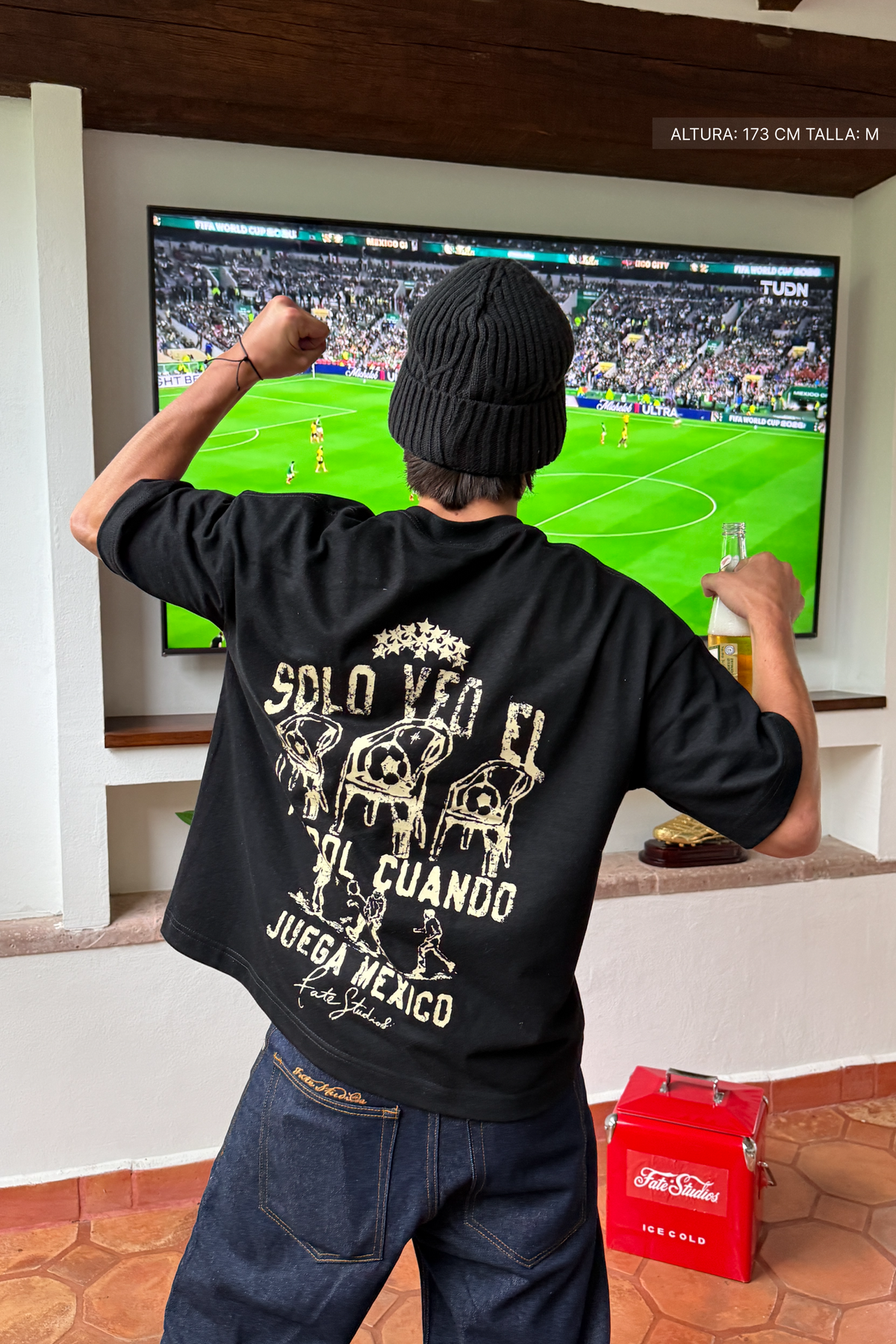 Futbol Tee Black — FATE, view 4