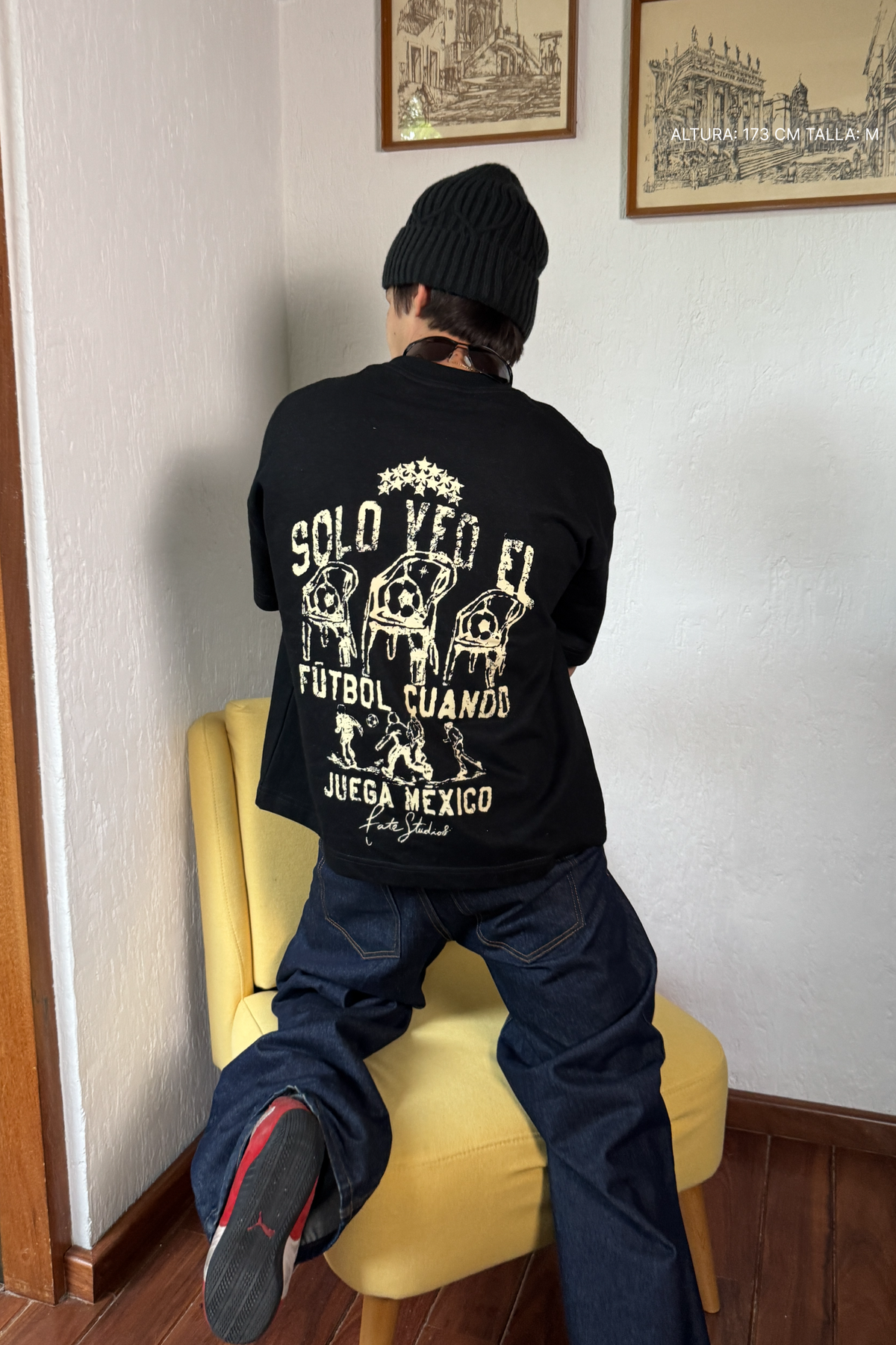Futbol Tee Black — FATE, view 5