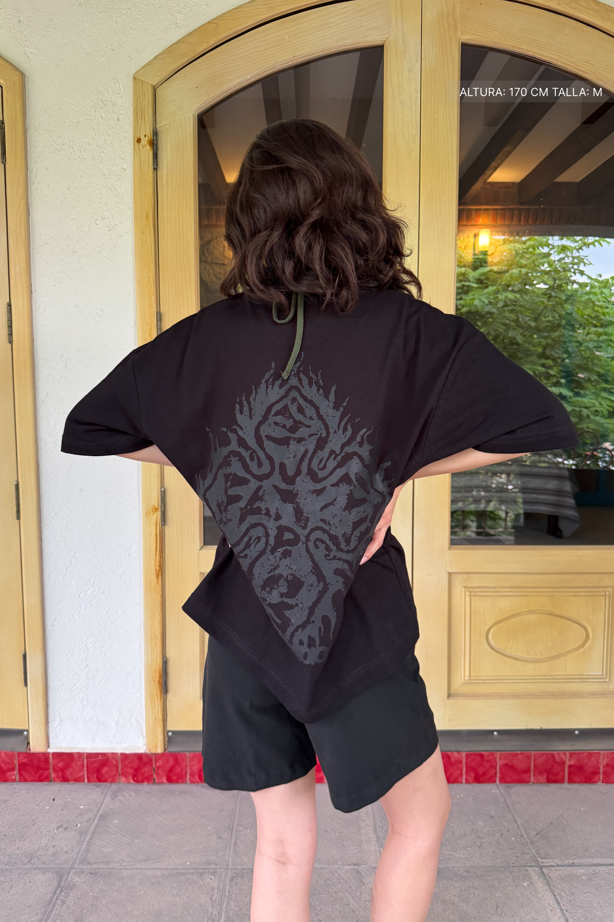 Fire Cross Tee Black — FATE, view 5