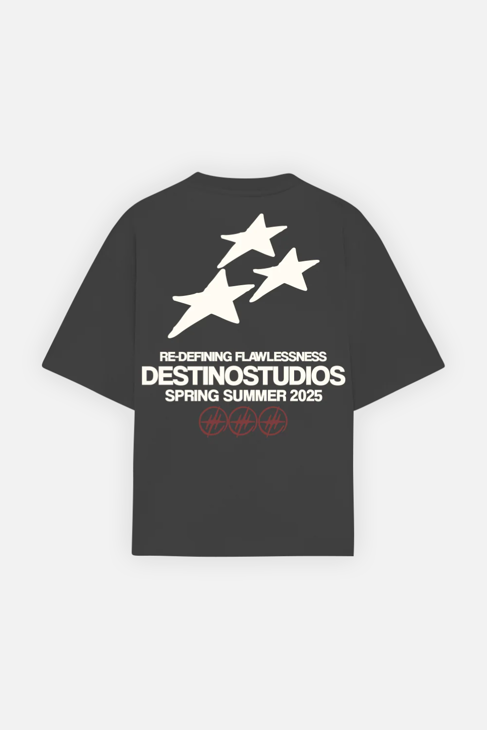 Triple Star Tee Oxford Grey