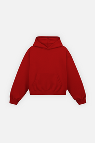 Basic Hoodie Cherry Red