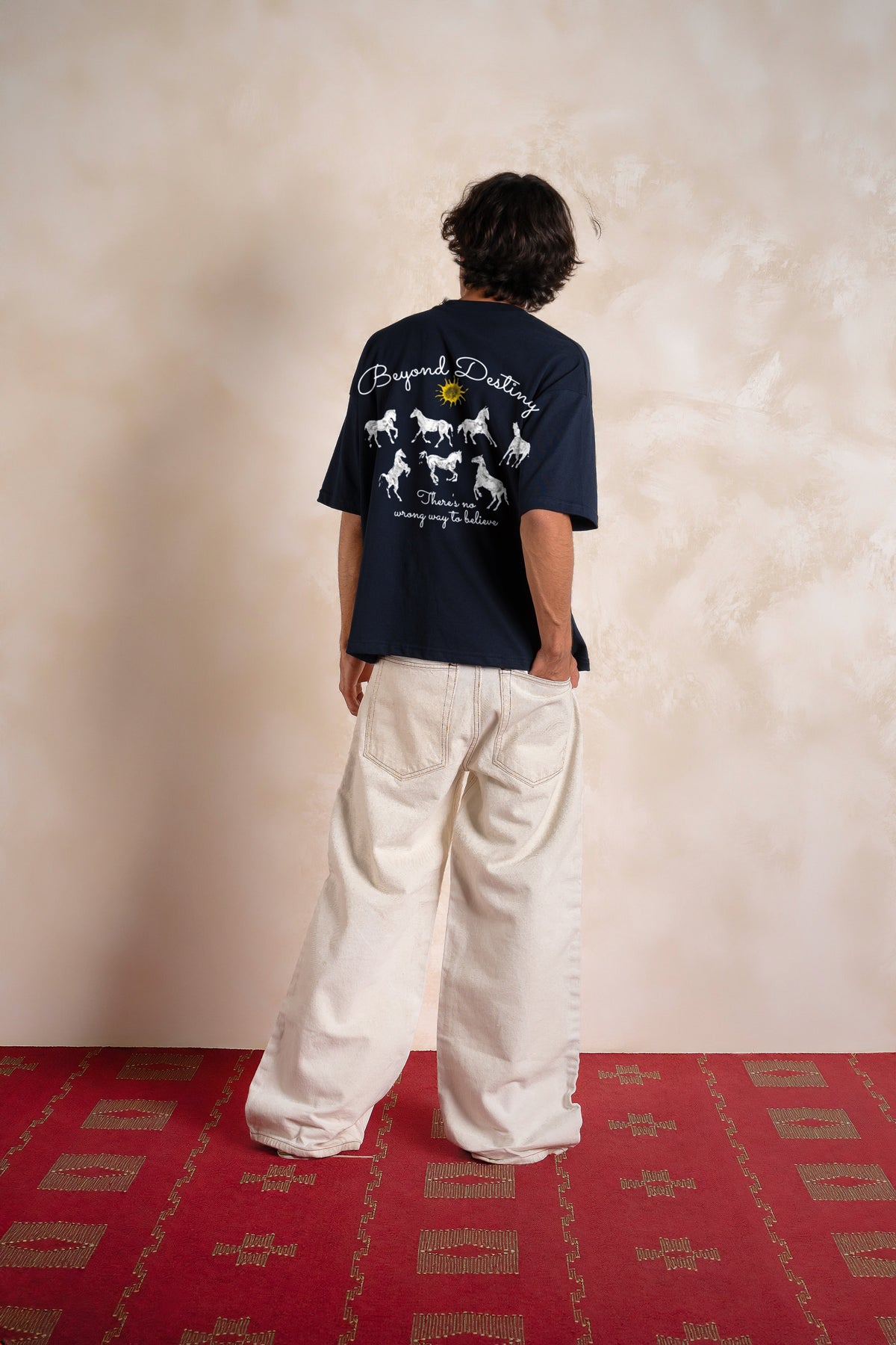 Beyond Destiny Tee Navy Blue — Editorial FATE · Back · Lookbook 2026-09-21
