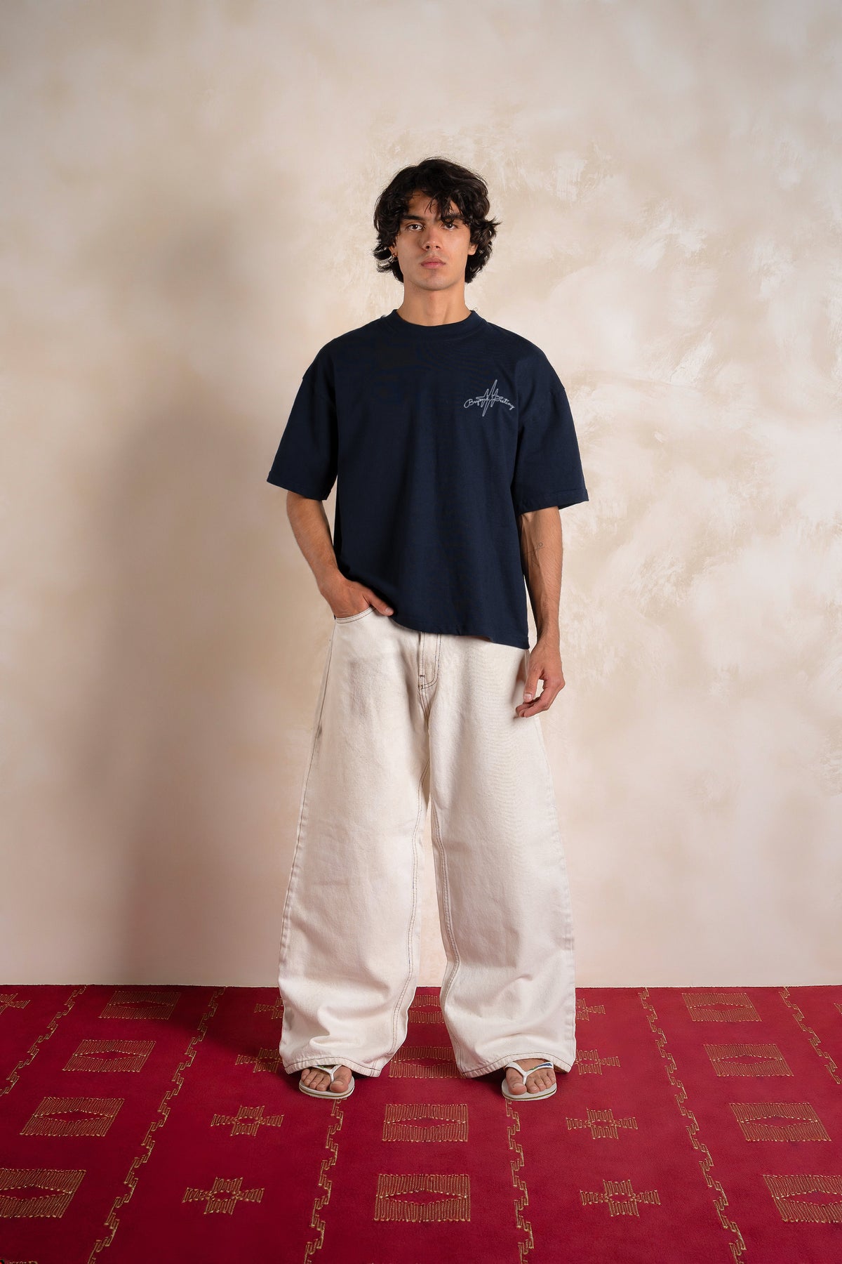 Beyond Destiny Tee Navy Blue — Editorial FATE · Front · Lookbook 2026-09-21