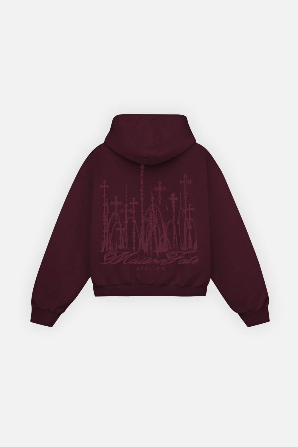 Cathedral Hoodie Burgundy — Back
