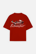 Jet Set Tee Red — Back