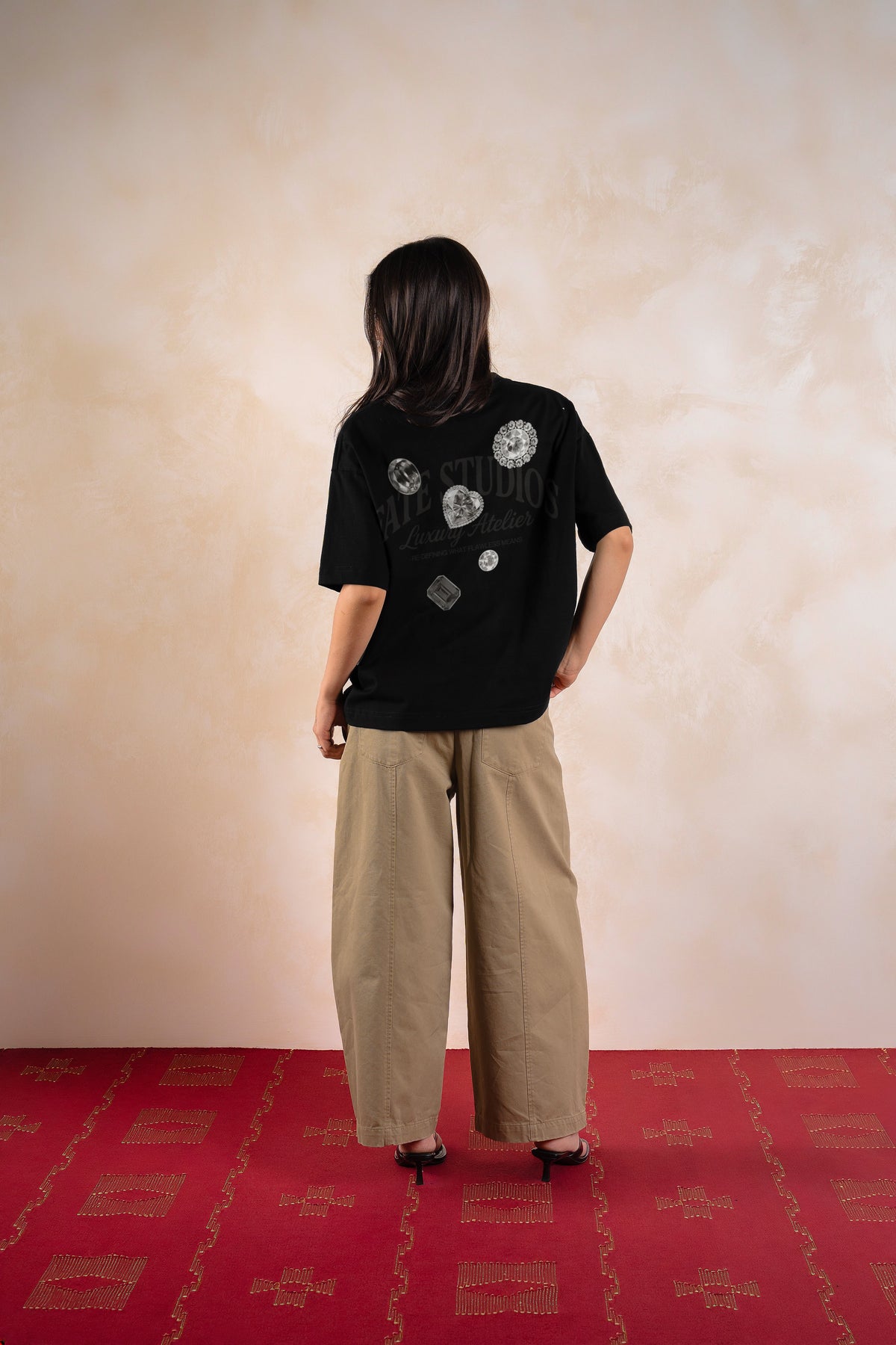 Dark Gems Tee Black — Editorial FATE · Back · Lookbook 2026-09-21
