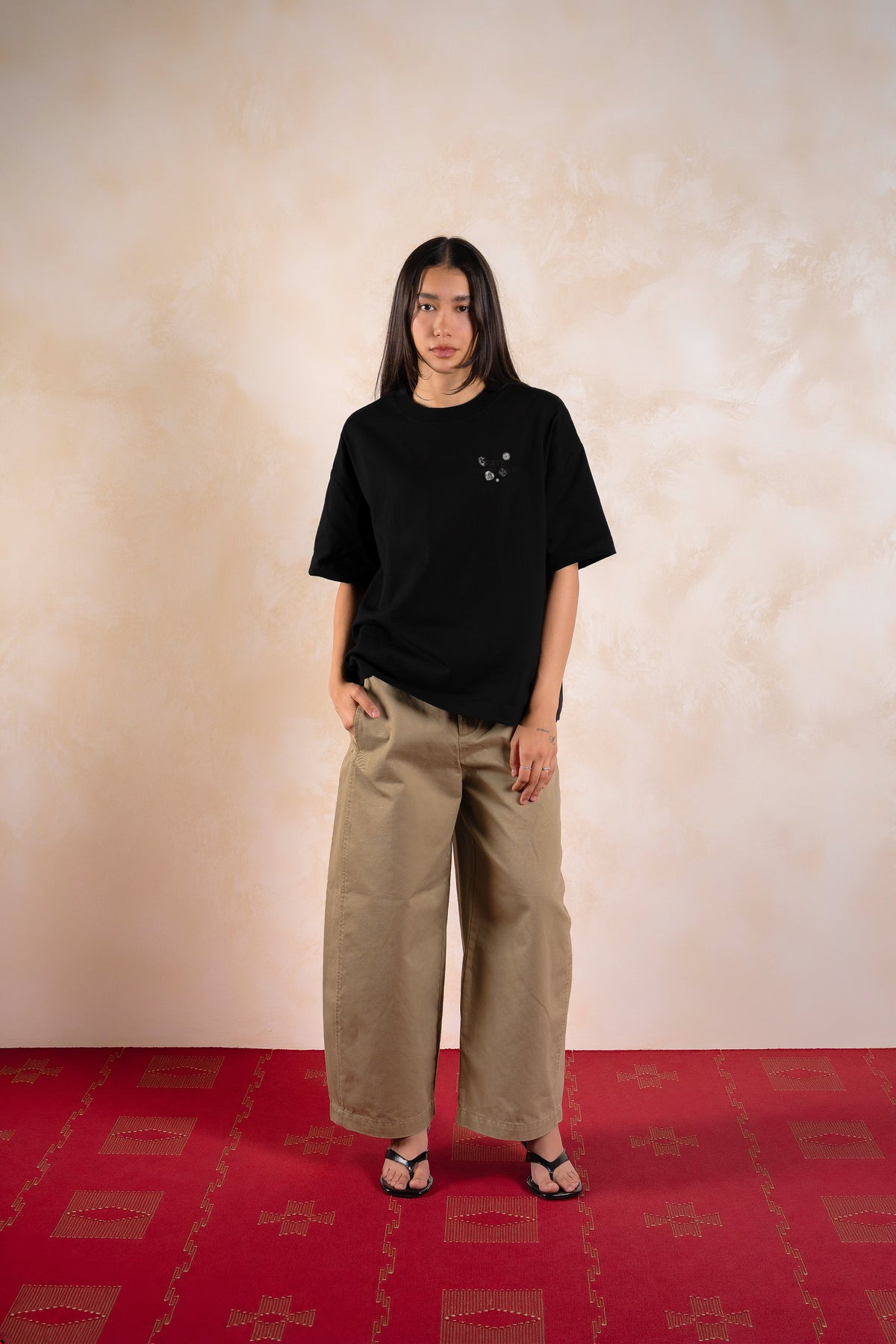 Dark Gems Tee Black — Editorial FATE · Front · Lookbook 2026-09-21