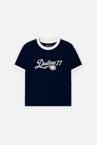 Destino 77 Muscle Tee Navy Blue