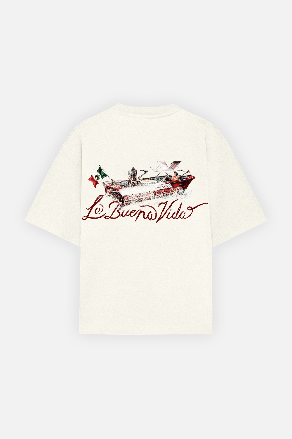 Jet Set Tee Ivory — Back