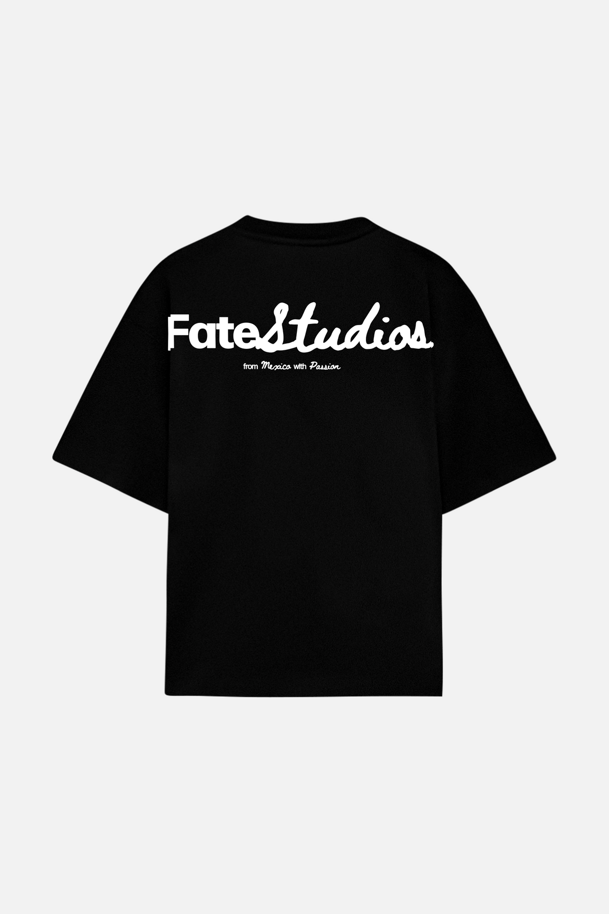 Studio Script Tee Black — Back