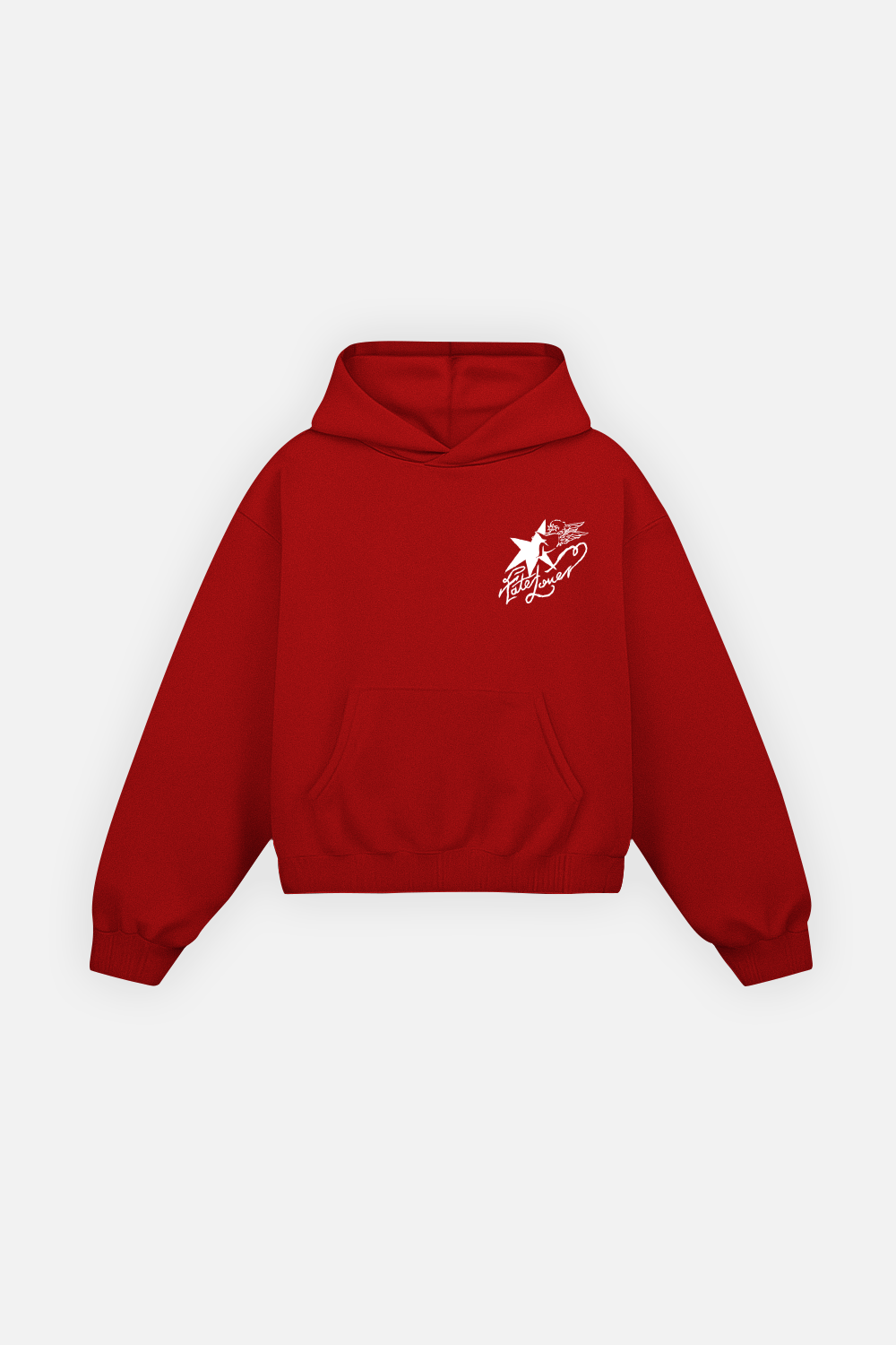 Fate Lover Spark Hoodie Cherry Red — Front
