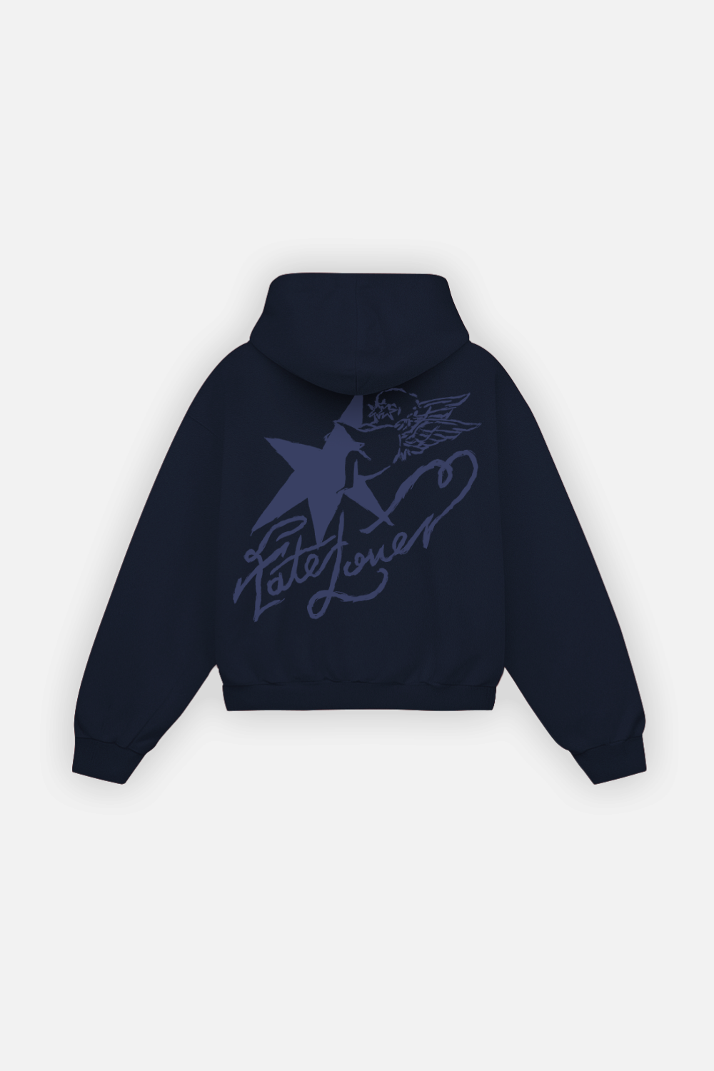Fate Lover Spark Hoodie Midnight Blue — Back