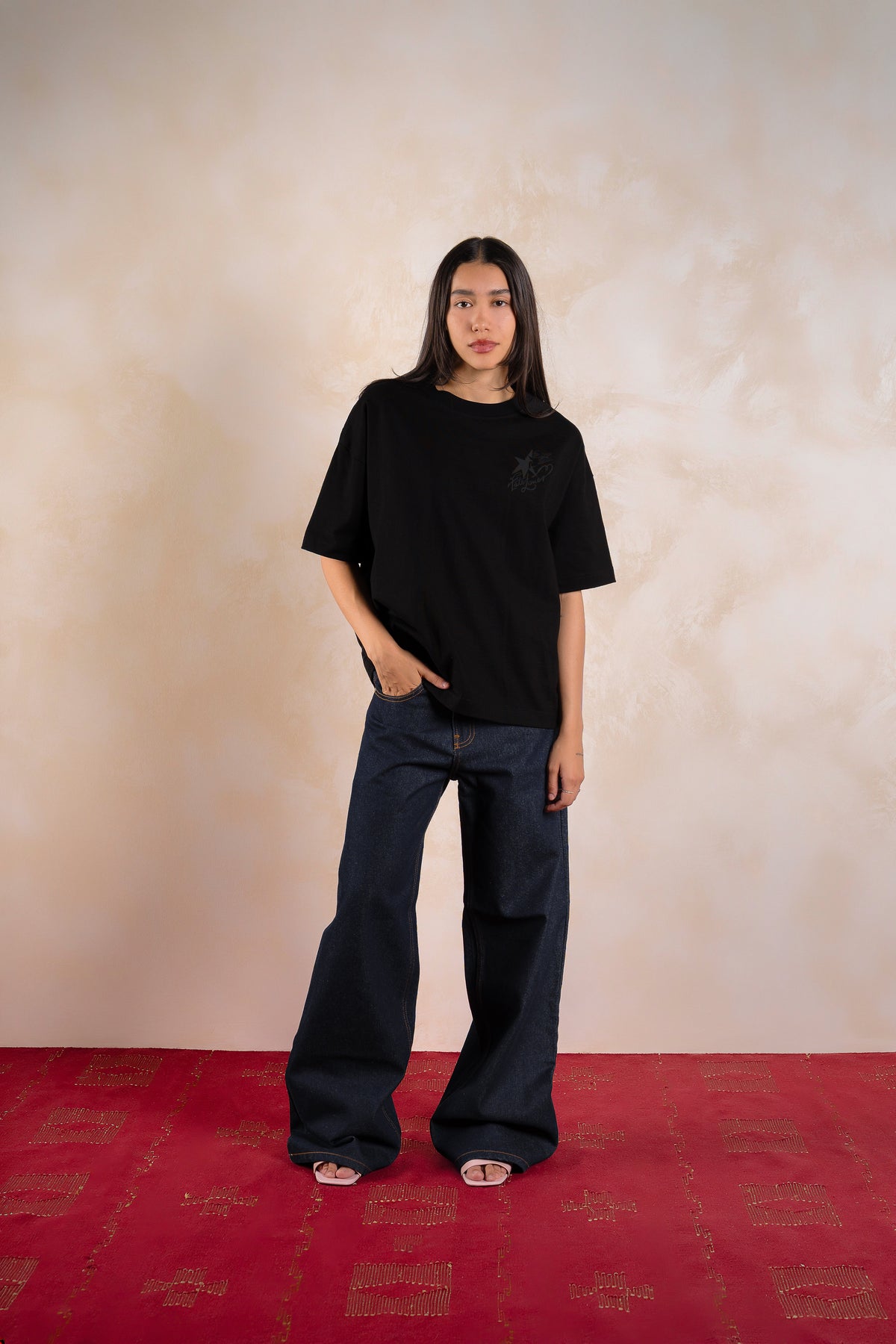 Fate Lover Spark Tee Black — Editorial FATE · Front · Lookbook 2026-09-21