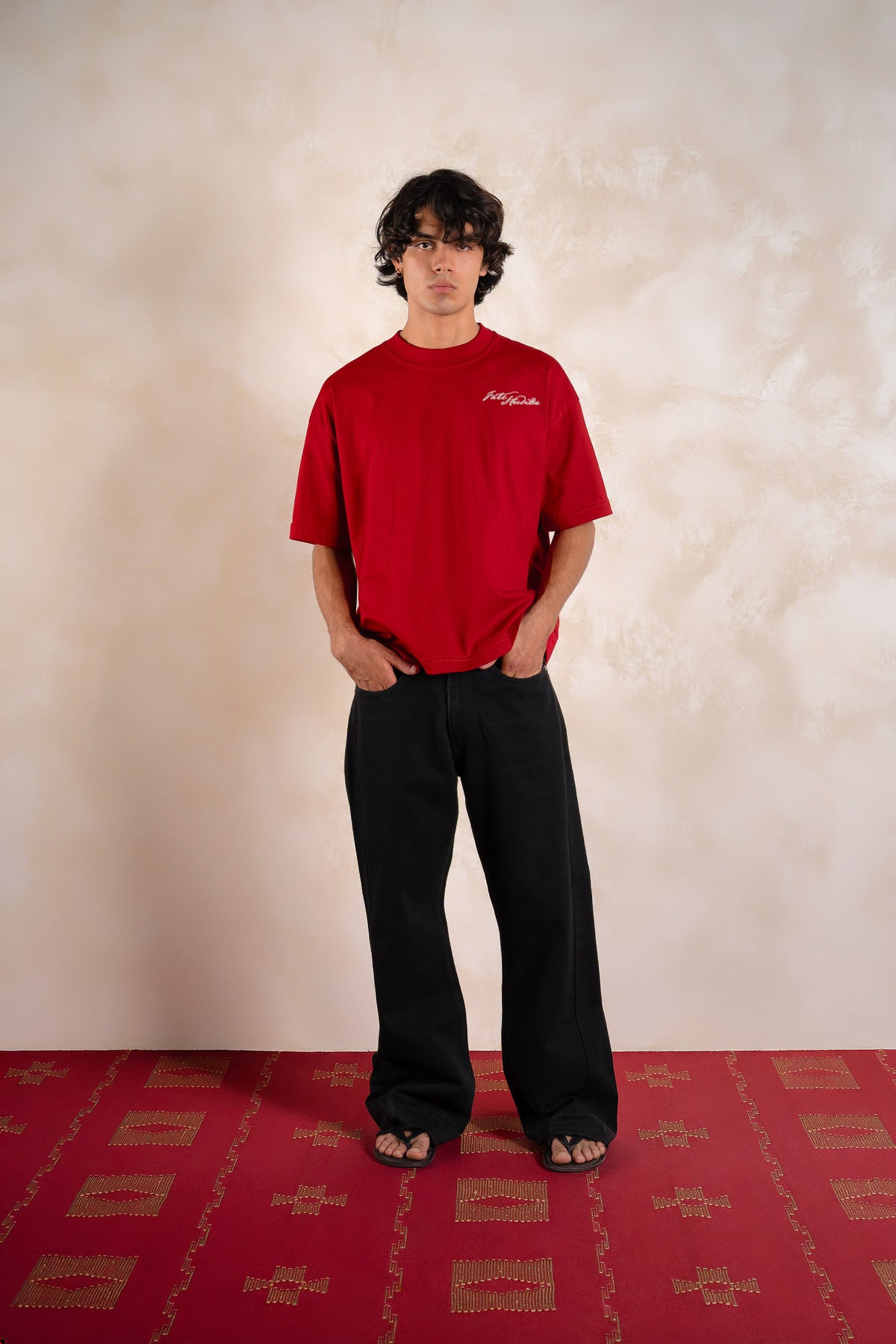 Fate Studios Tee Red — Editorial FATE · Front · Lookbook 2026-09-21