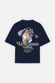 Grand Hotel Check-In Tee Navy Blue