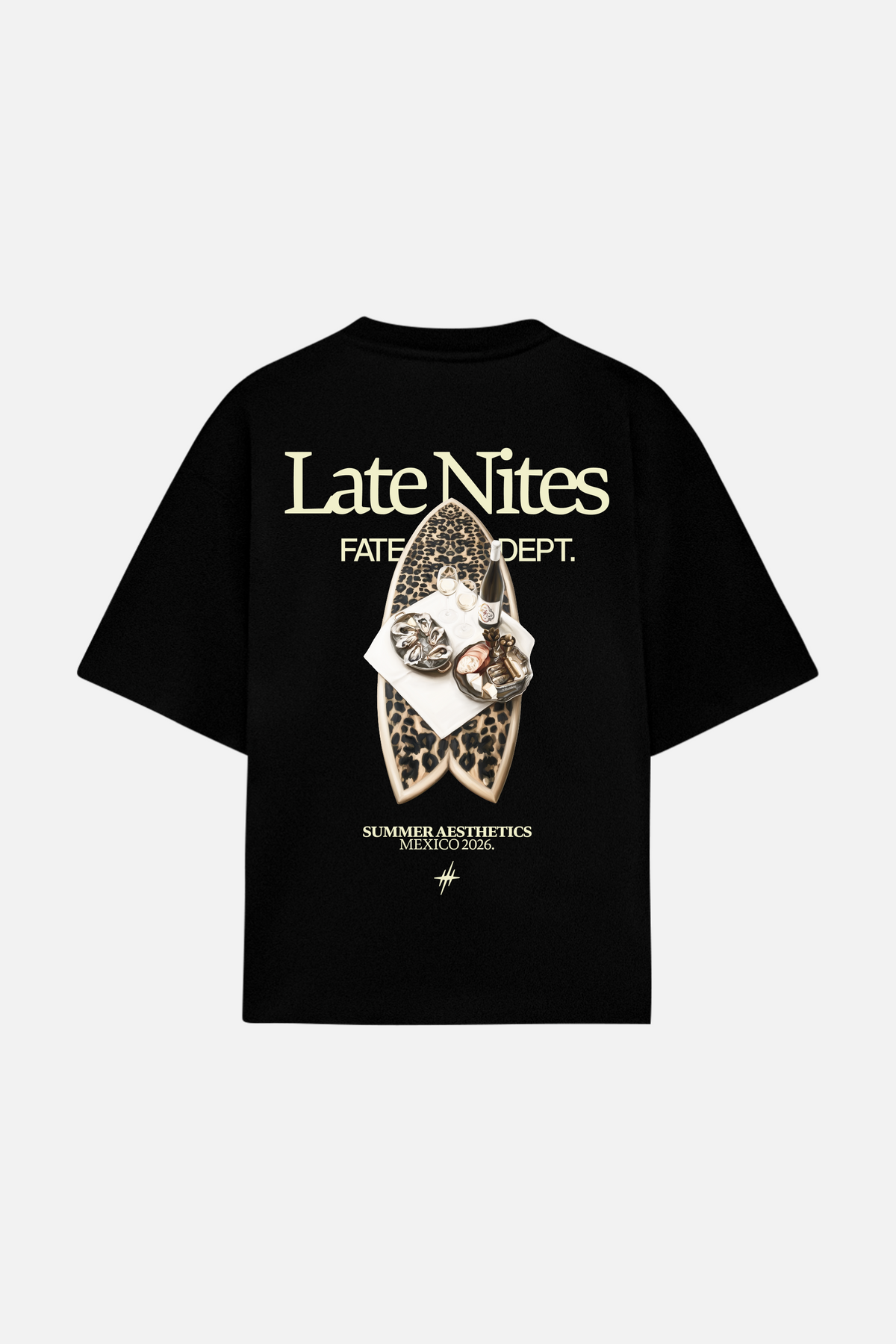 Leopard After Dark Tee Black · 01