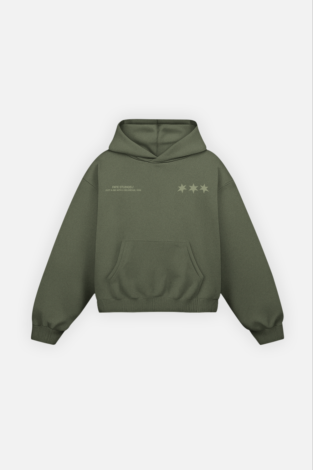 Local Super Star Hoodie Green Forest — Front