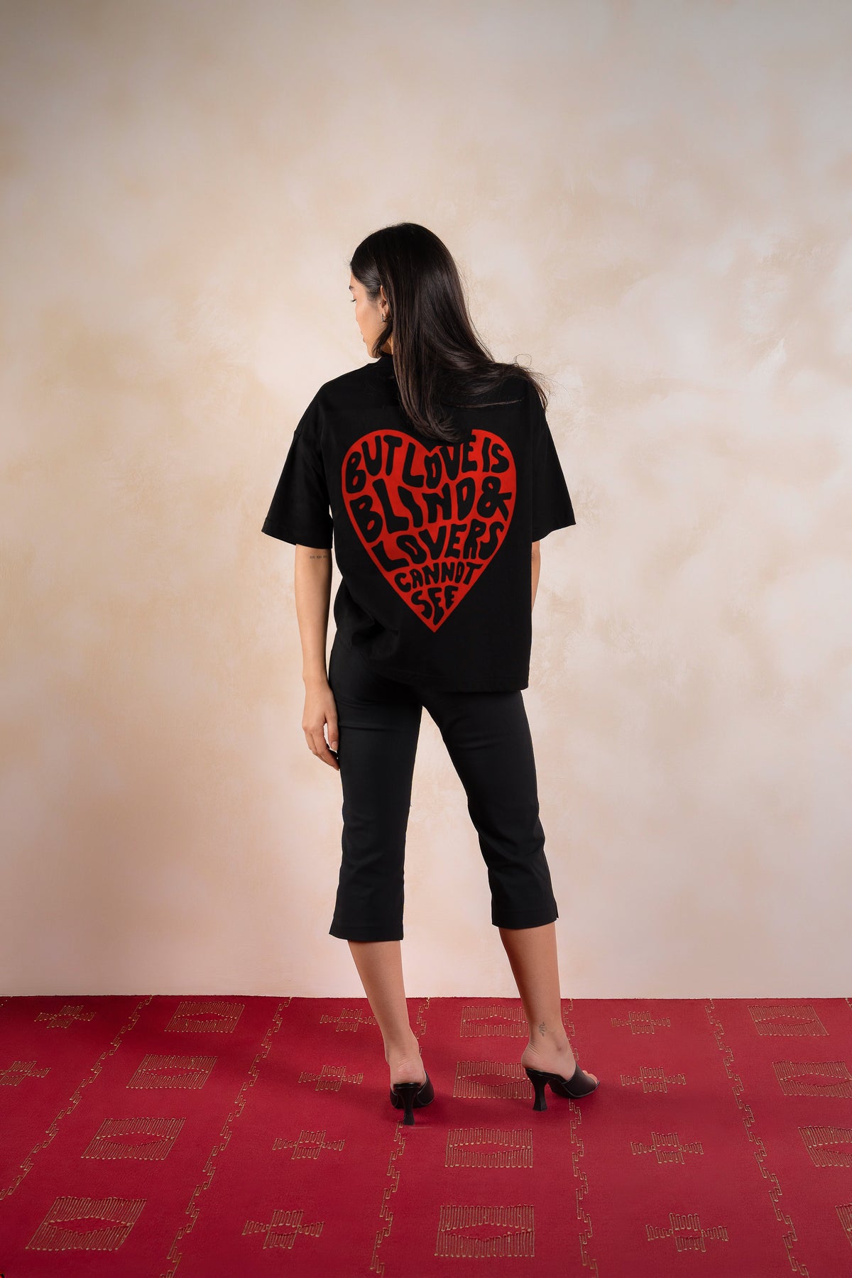 Love Is Blind Tee Black — Editorial FATE · Back · Lookbook 2026-09-21