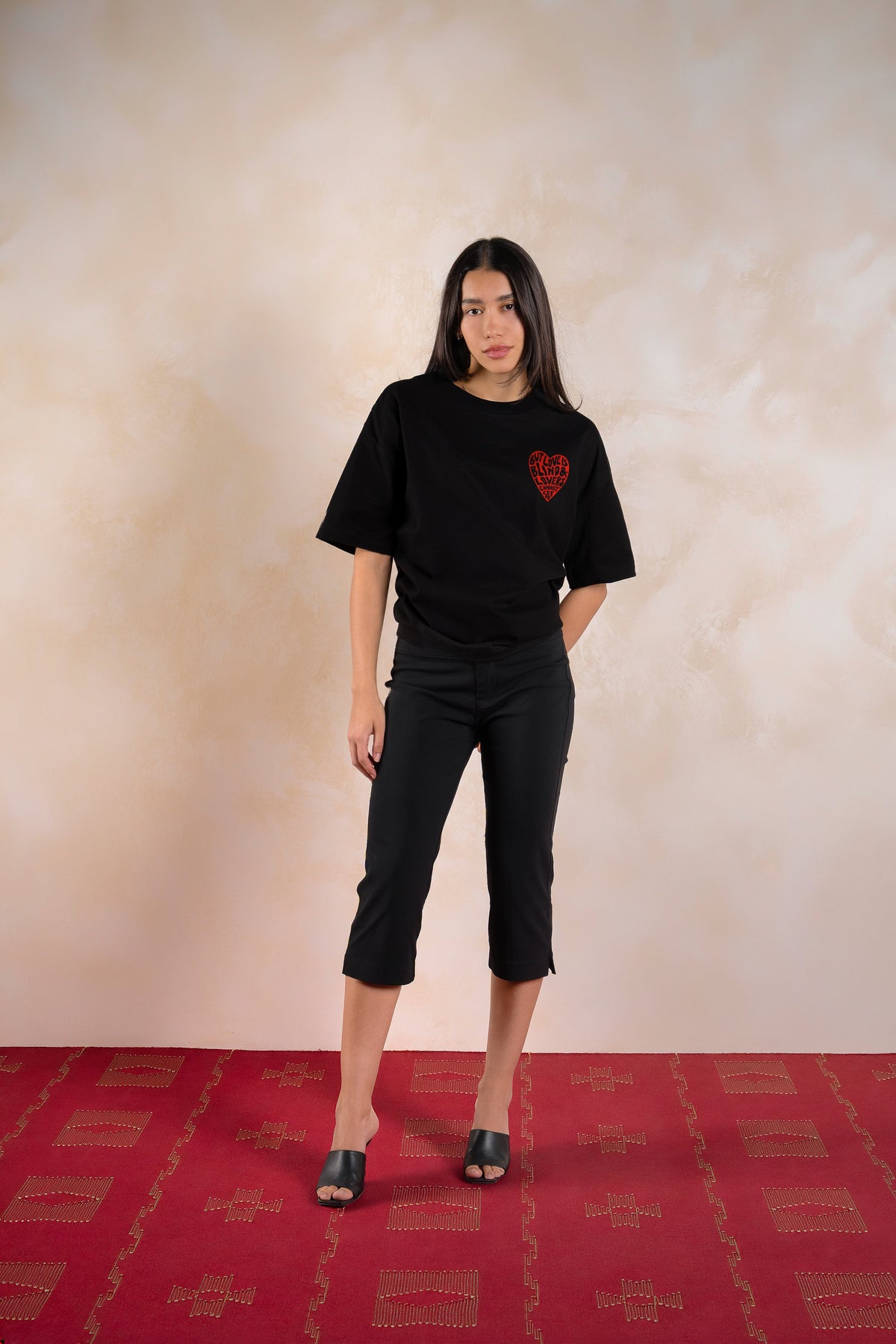 Love Is Blind Tee Black — Editorial FATE · Front · Lookbook 2026-09-21