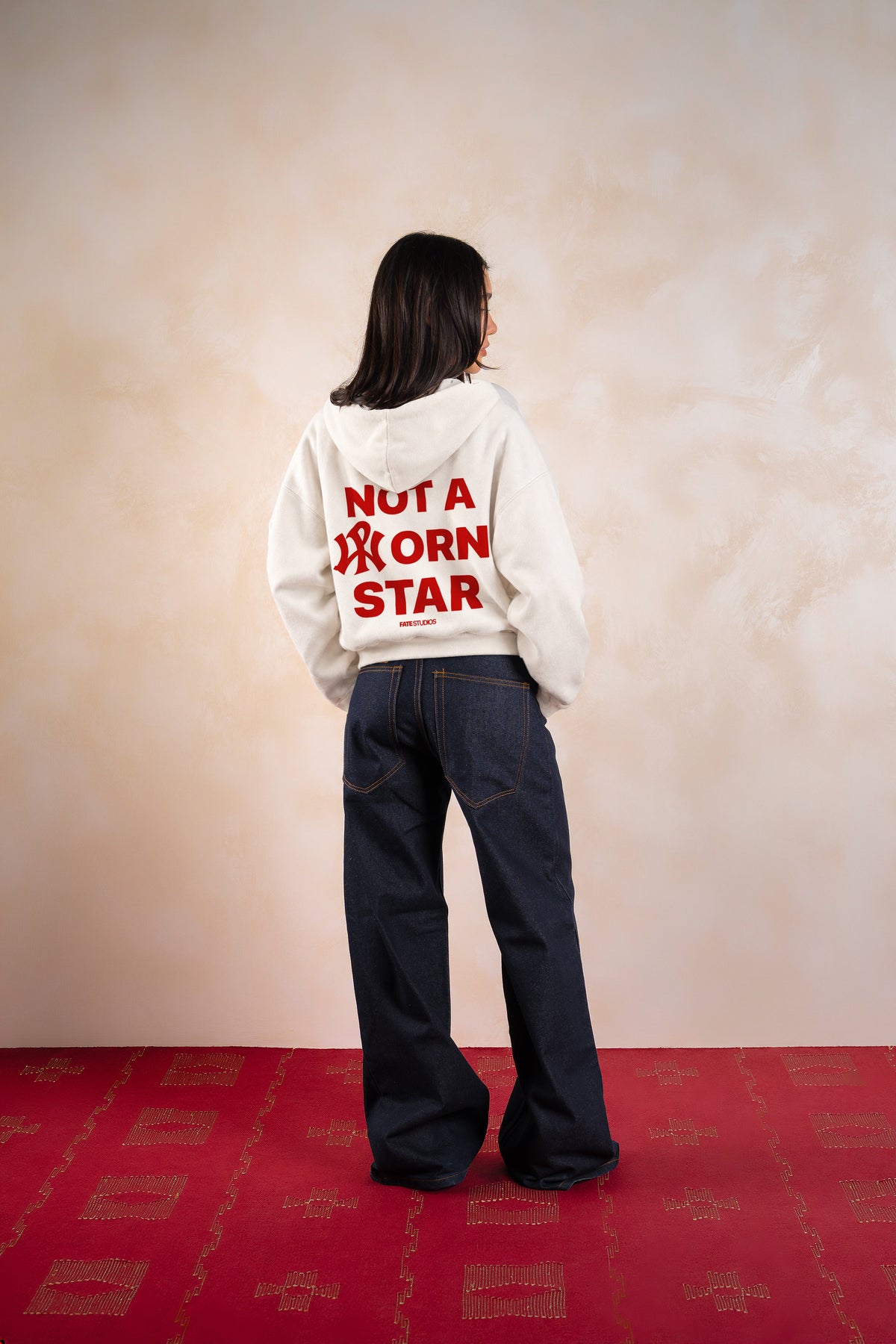 Not A Porn Star Hoodie Ivory — Editorial back · Escala03 · 2026-09-21