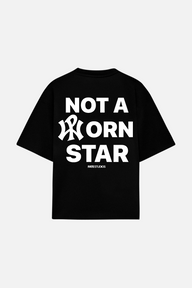 Not A Porn Star Tee Black
