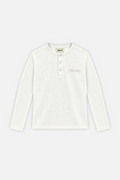 Ribbed Henley Ivory — photo 1