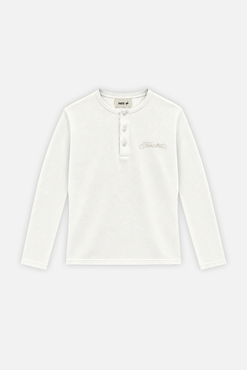 Ribbed Henley Ivory — photo 1