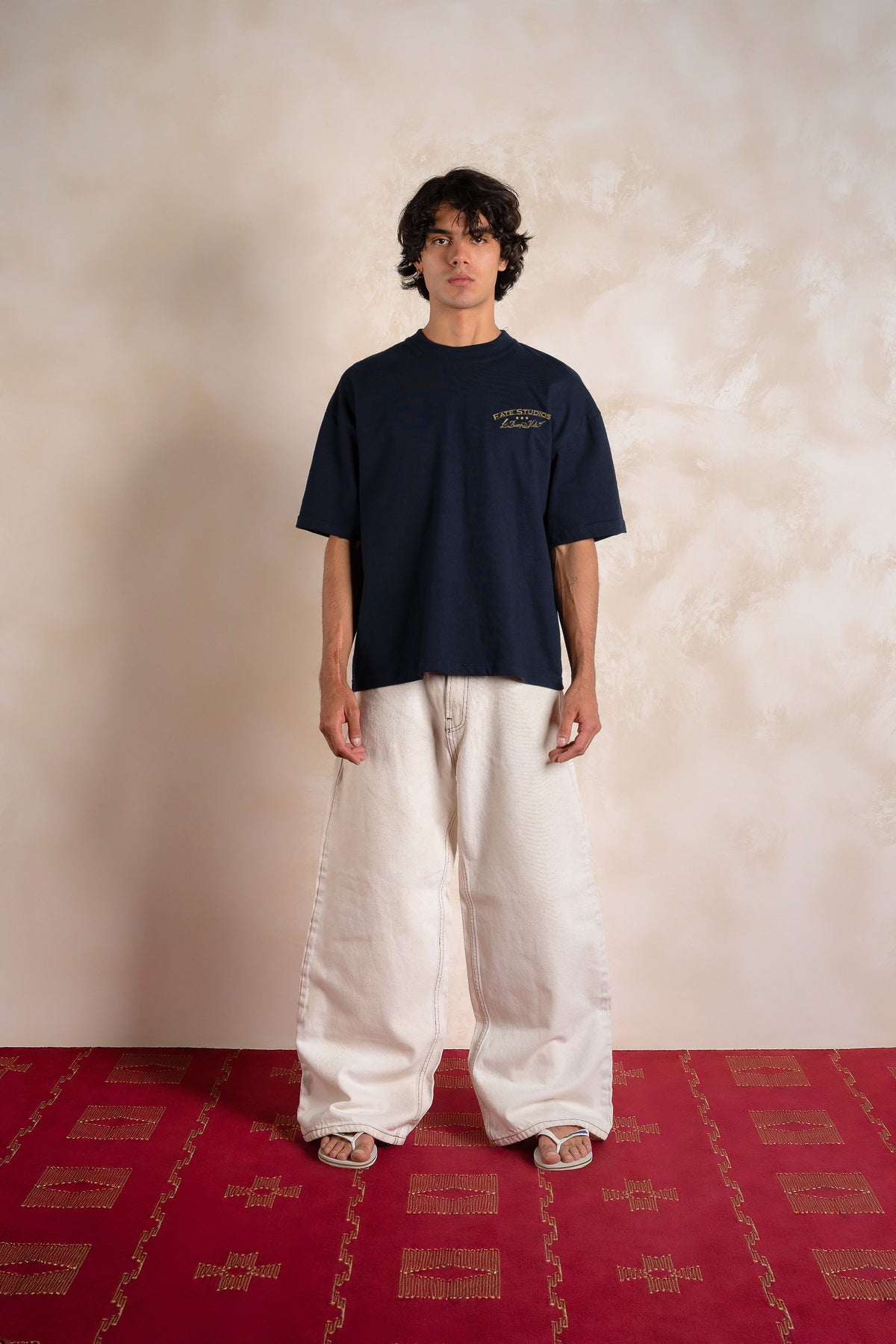 Sail Away Tee Navy Blue — Editorial FATE · Front · Lookbook 2026-09-21