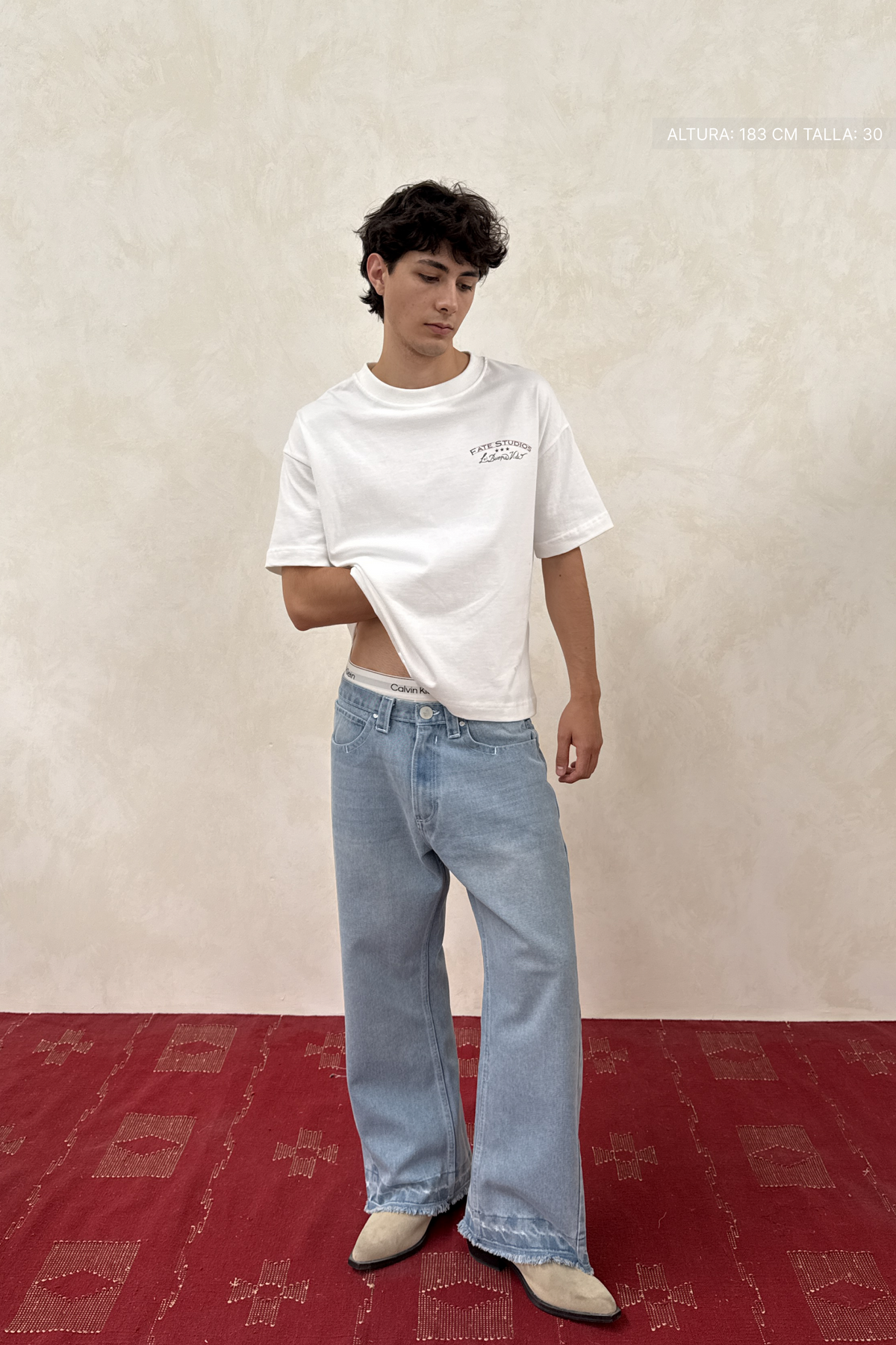 Twisted Flare Jeans Washed Blue — photo 6