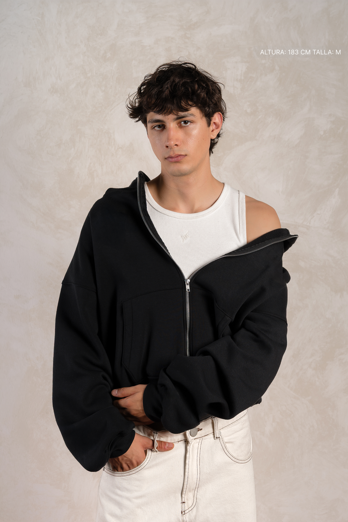 Zip Hoodie Black — photo 6