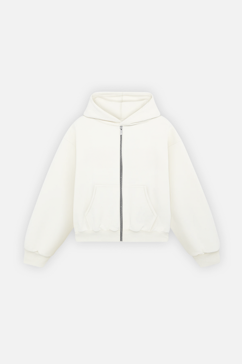 Zip Hoodie Ivory — photo 1