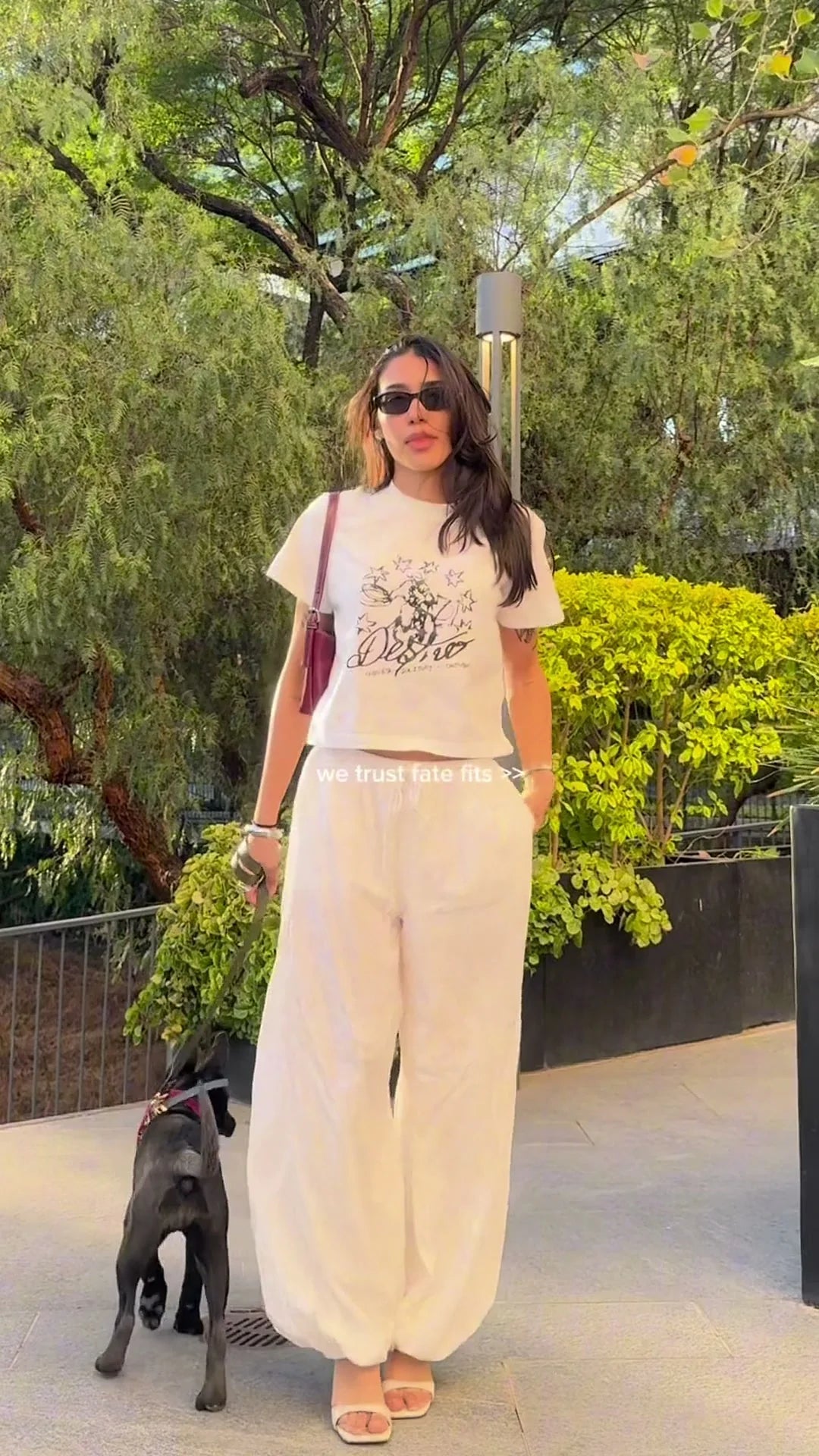 FATE look with a white tee